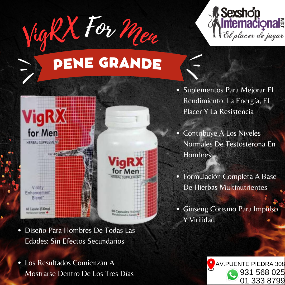 VIGRXFORMEN CAPSULAS RESISTENCIA SEXUAL NATURALMAS VIRILIDAD SEXSHOP